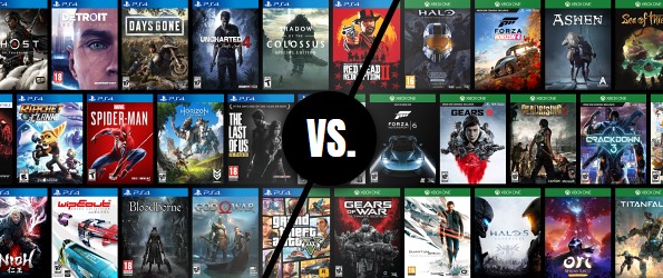 Exkluzivn hern tituly Sony PlayStation 4 vs. Microsoft Xbox One