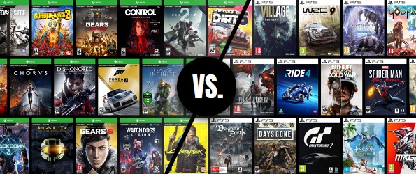Nejlep hern tituly Xbox Series X vs. Sony PS5
