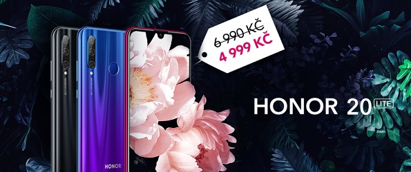 Poite si vhodn poveden mobiln telefon Honor 20 Lite v beznov slev