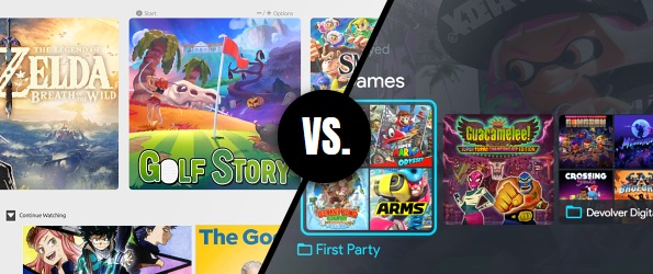 Porovnání herní platformy Nintendo Switch a Switch Lite z pohledu operačního systému