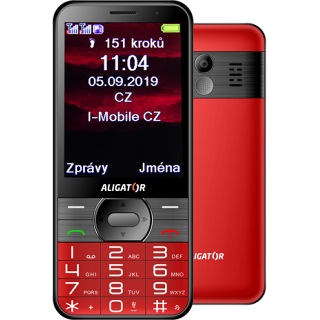 Tlačítkový telefon pro seniory Aligator A900 GPS Senior